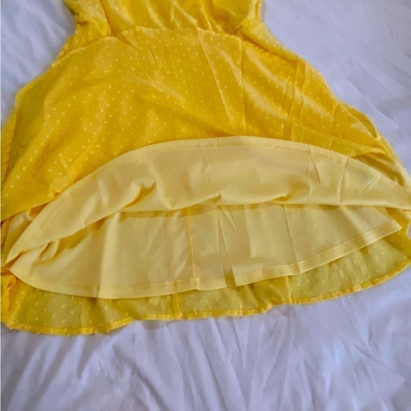 Suzy Shier yellow short summer  dress size M - Picture 3 of 7